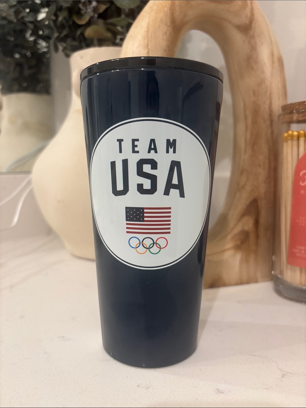 Corkcicle Navy Team USA Olympic Travel Tumbler